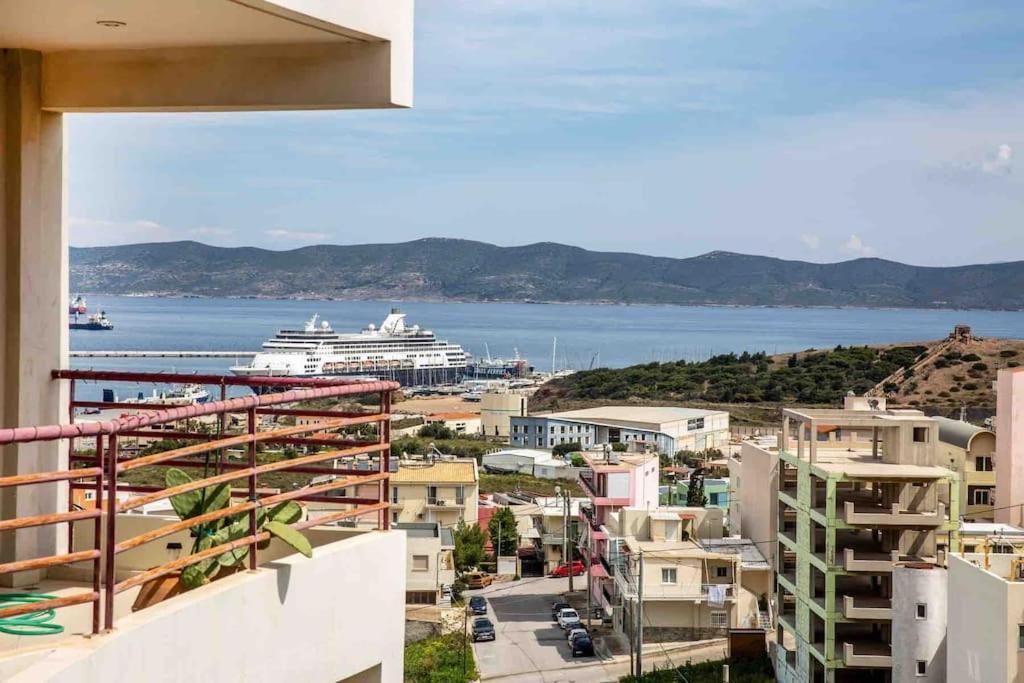 Lavrio Seaview 2Bdr Apt 4 Min Dive From The Sea 外观 照片