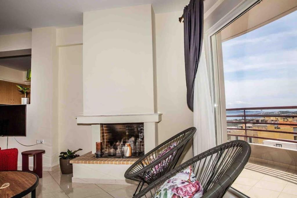 Lavrio Seaview 2Bdr Apt 4 Min Dive From The Sea 外观 照片